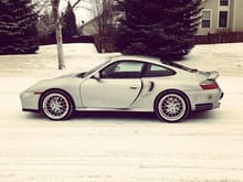 Who says a 996 TT can't have fun in the white stuff?