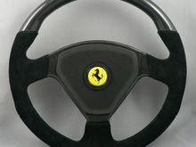 MAcarbon Ferrrari 360 carbon wheel top only, and suede grips