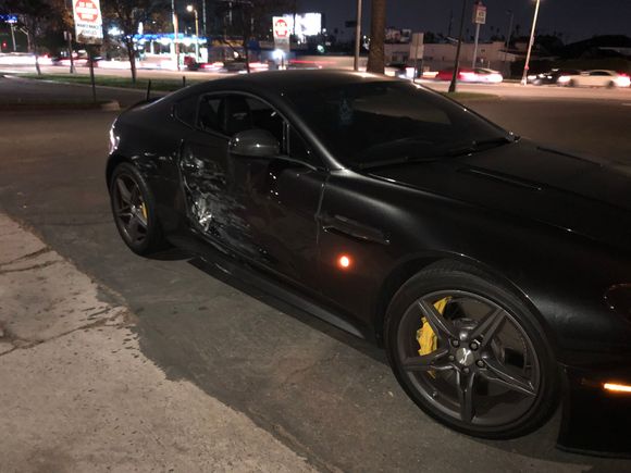 Door and rear quarter damage