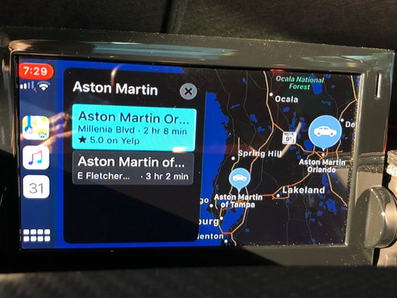 CarPlay using Apple Maps 