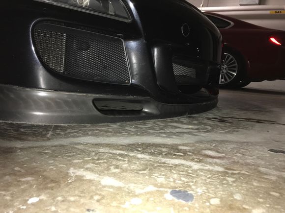 So close, subterranean garage, spot on a slope. I’ve got a 2 finger gap (even though it doesn’t look like it) WHEW!