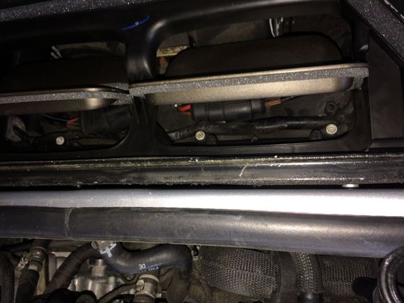 Look carefully what’s lying at the bottom , running through.I suspect it’s an aftermarket mod to run that wire off the scuttle floor which is under that unit 