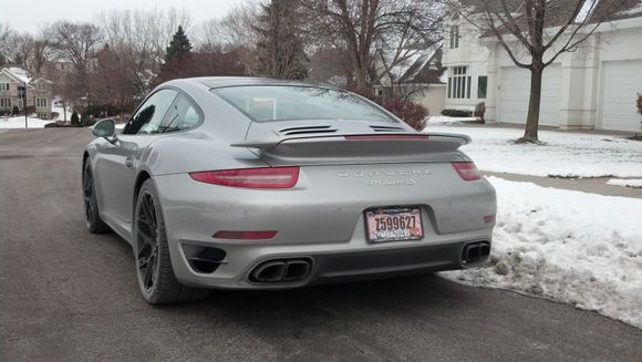 On a chilly 16 deg. F. day.  Colder is better for the turbos and it keeps everything frozen so the roads stay dry.