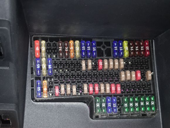 Fuse box to the above mentioned car