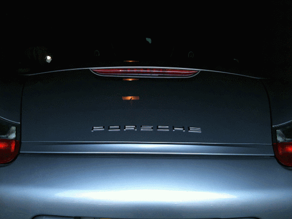 PORSCHE emblem from the Panamera on my Boxster