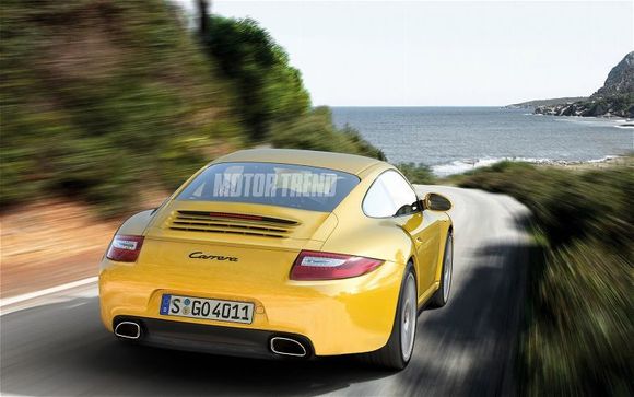 2012 porsche 911 rear end in motion