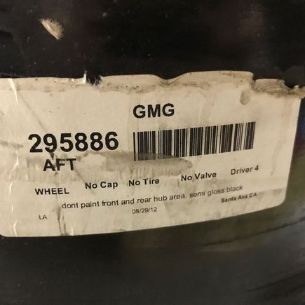 RS Spyder Center Lock- GMG paint work sticker 1 of 2