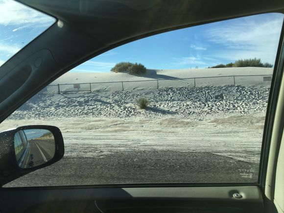 They aren't kidding, there really are white sands... It's beautiful really.