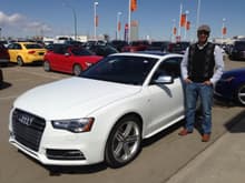 My new 2013 S5 in Ibis White