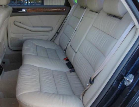 Heated back seats with own climate control for comfort.