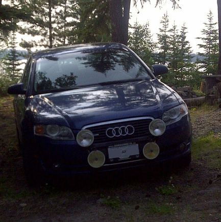 Audi at cabin