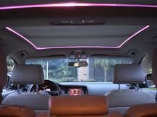 Non invasive - snaps right between the sunroof support and the healiner - no glue or cutting
