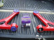 Powder coated wishbones