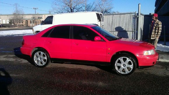 red a 4 rims and tint