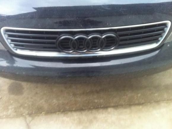 blacked out grille