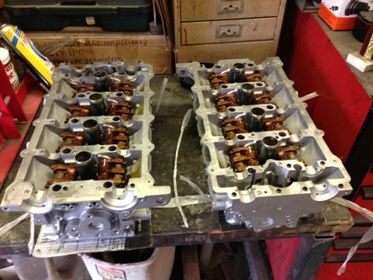 Heads back from machine shop