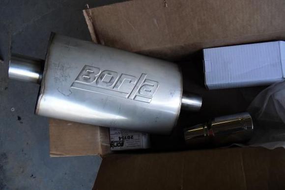 new borla exhaust, waiting for piping
