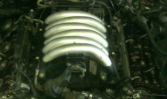 Plastic intake cover off