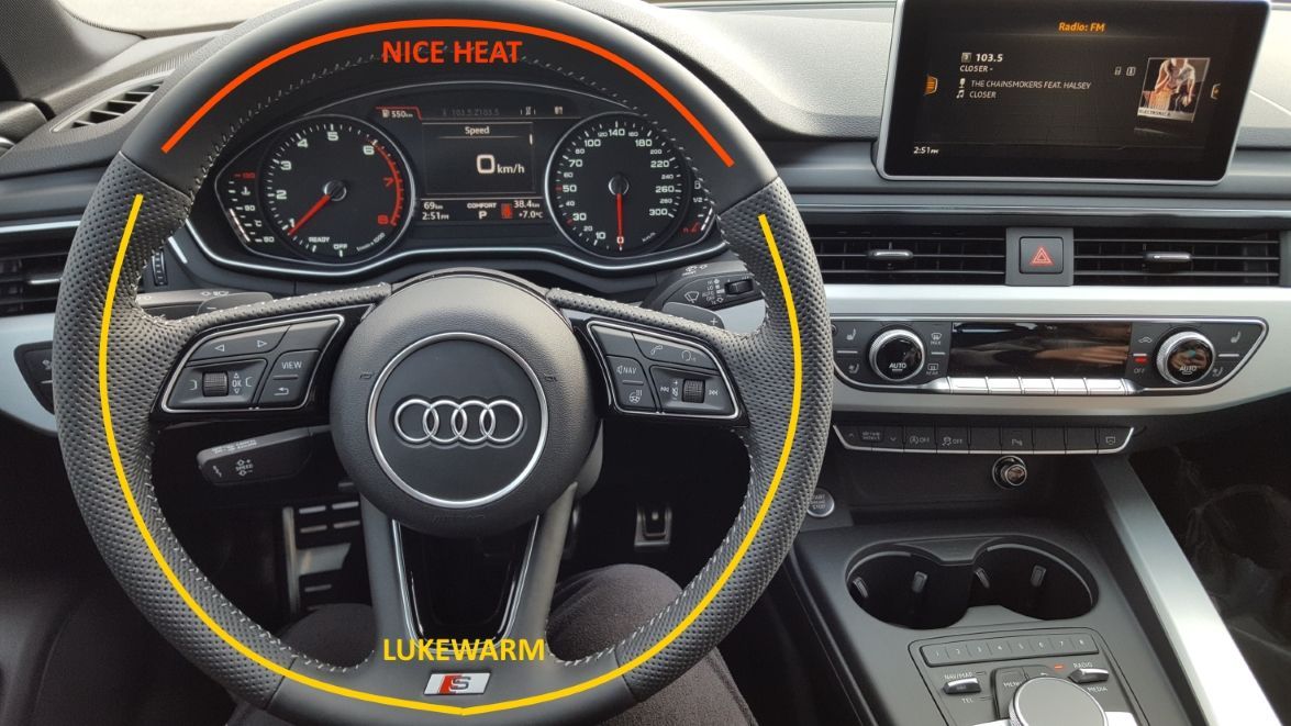 Heated Steering Wheel Inconsistent Heat Distribution AudiWorld Forums