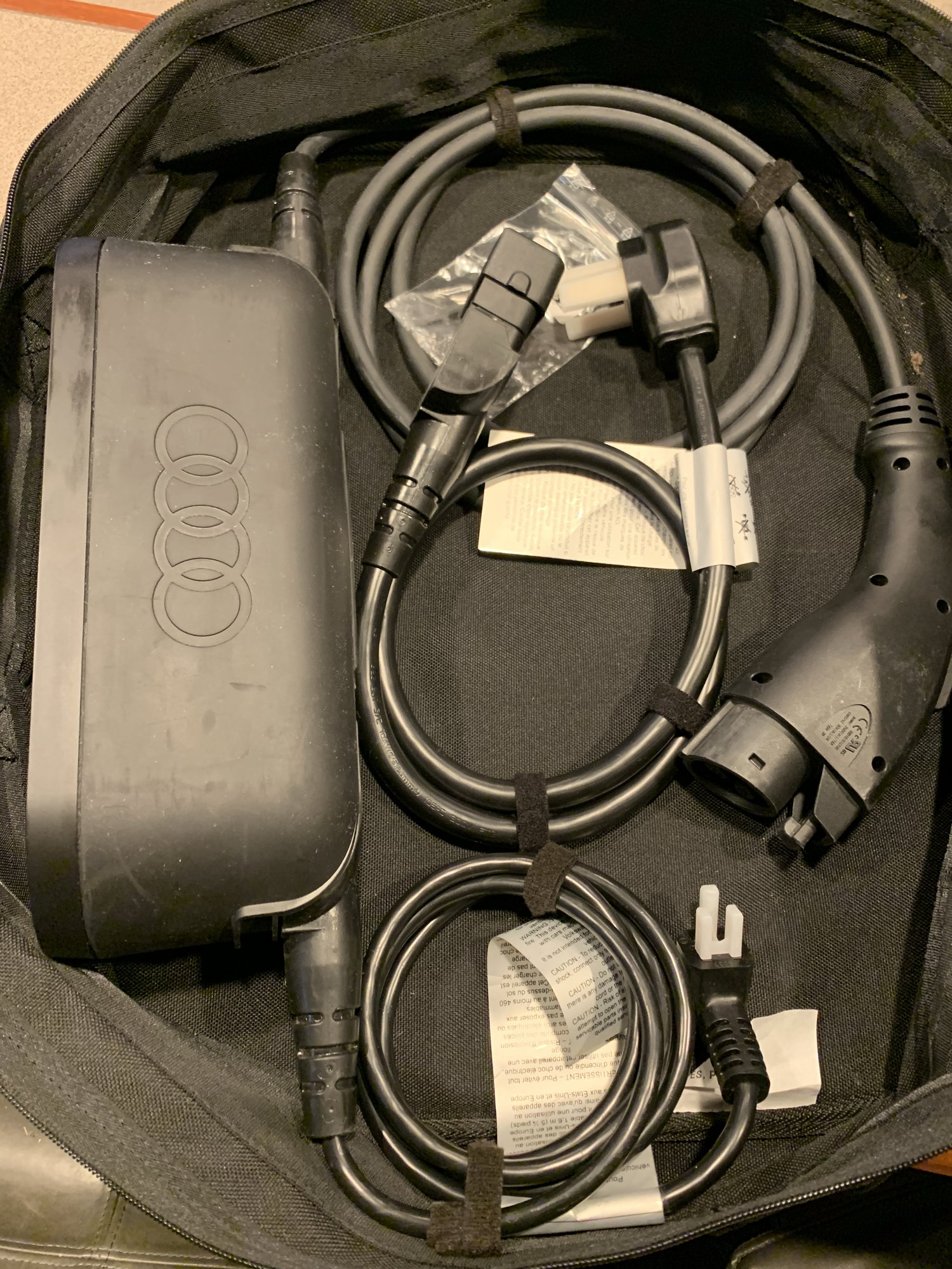 Audio Video/Electronics - Genuine AUDI A3 E-TRON Portable Charger 120V W/ Case And Both Charging Cables - Used - 2018 Audi A3 Sportback e-tron - Golden, CO 80401, United States