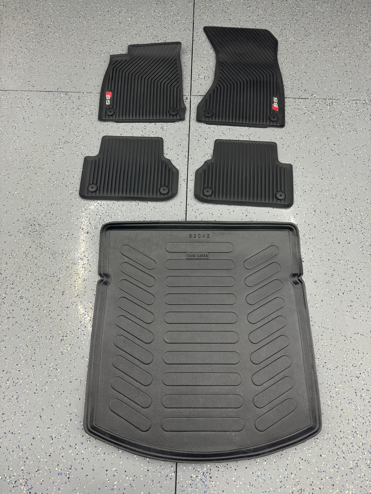 All Wather Floor Mats Audi S5 Sportback 2021+ OEM and Generic Cargo
