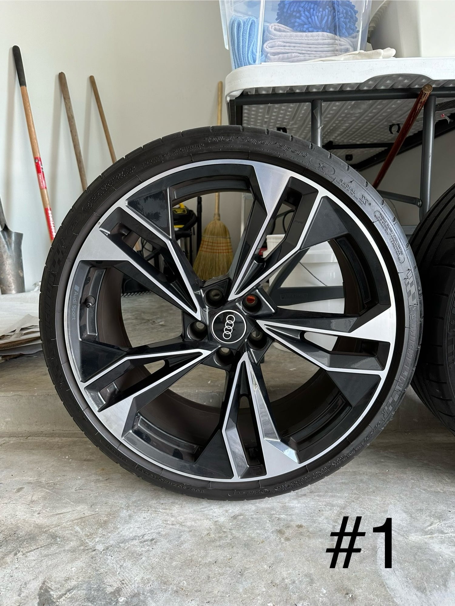 Wheels and Tires/Axles - Audi S5 Black Optics 20" wheels with Michelin Pilot Super Sport tires - Used - 2018 to 2024 Audi S5 - 2018 to 2024 Audi A5 - 2018 to 2024 Audi S5 Sportback - Houston, TX 77346, United States