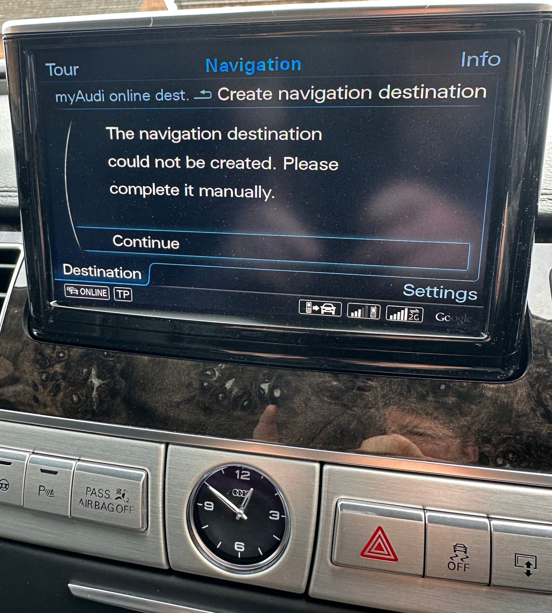 myAudi app and Sent Destinations question? - AudiWorld Forums
