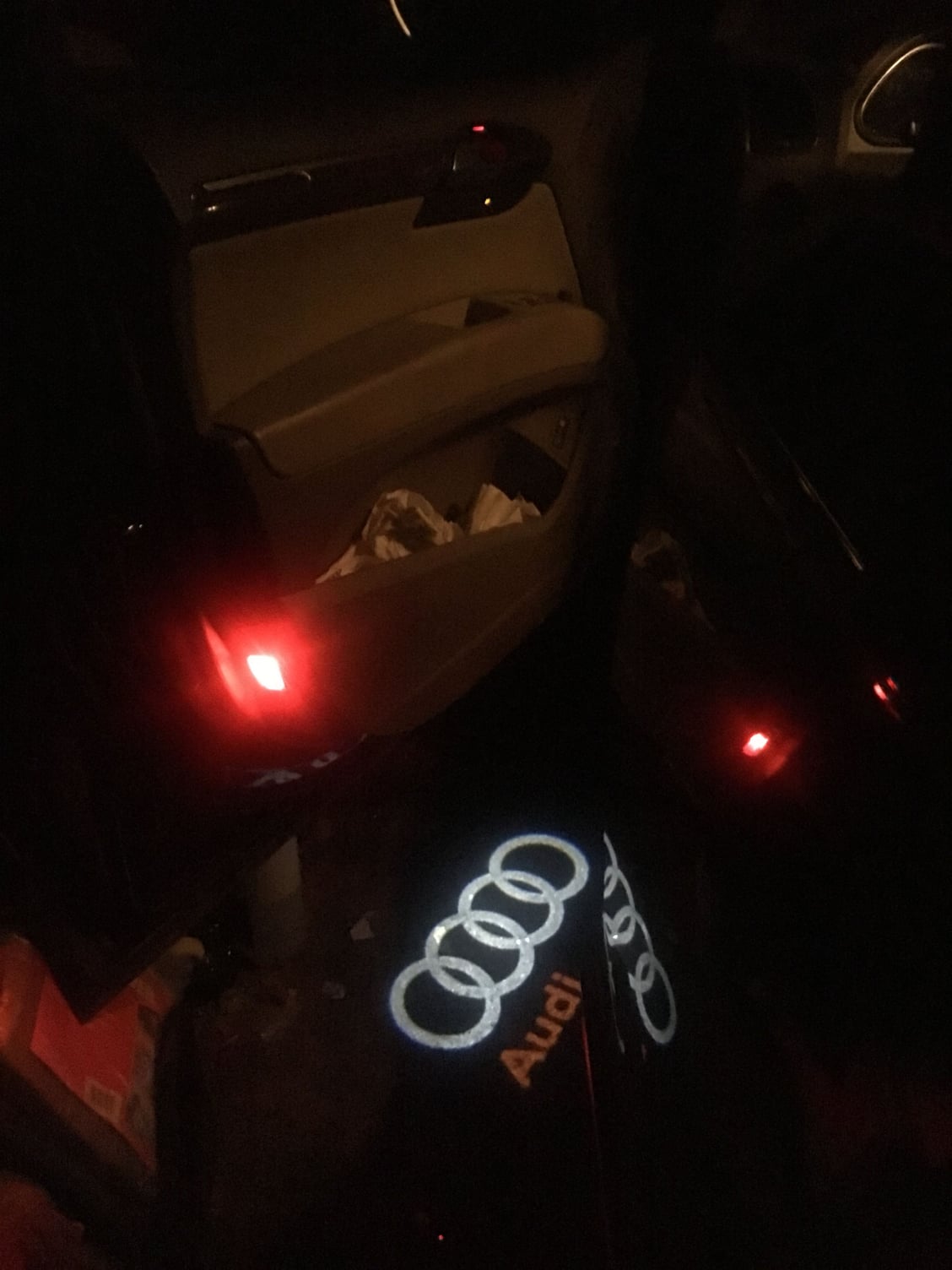 Details about   2X Laser LED Logo Door Lamp Puddle Courtesy Projector Shadow Light For AUDI Q7 