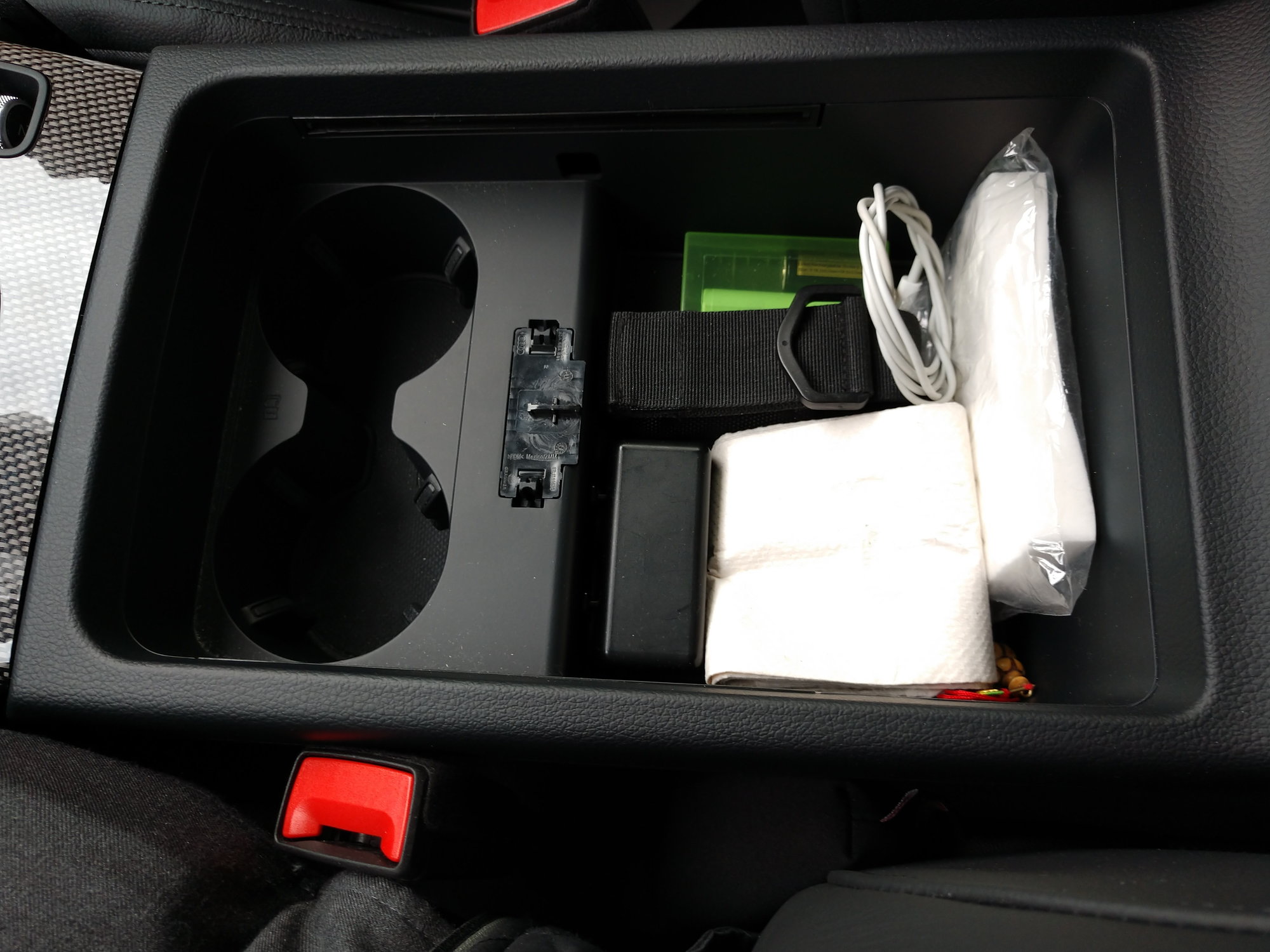Removable Center Console Armrest Organizer Insert Tray Fit For VW