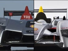 Audi R10 vs R15