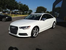 2013 Audi S6.  Delivery on 8/18/2013
