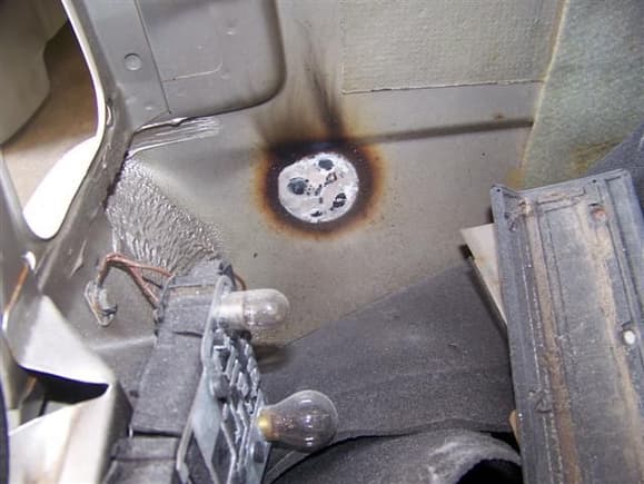 Rust repair from inside trunk!