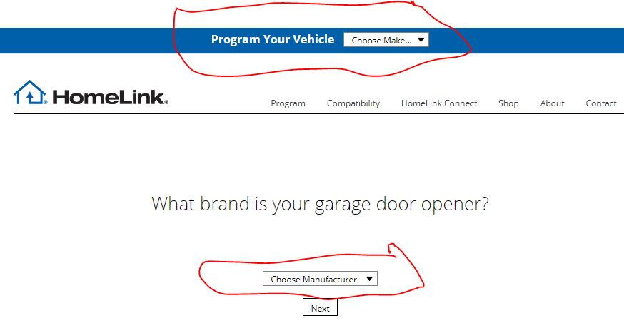  Homelink - ¿Programación del abridor de garaje?  - Foros de AudiWorld