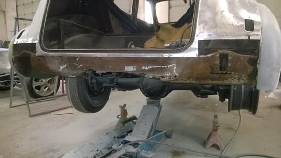 Rear pan rust removed