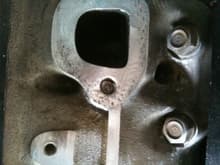 broken bolt in the left cyl head back cylinder front hole
