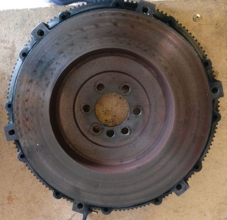 This is the current flywheel front (transmission) side showing.