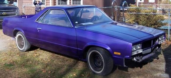 002 (1280x960)  83 El camino- painted "plum crazy purple"  305 v-8 auto- slight custom in progress