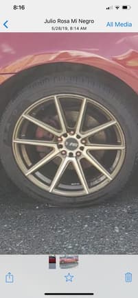 18 Inch Gold wheels with Tires