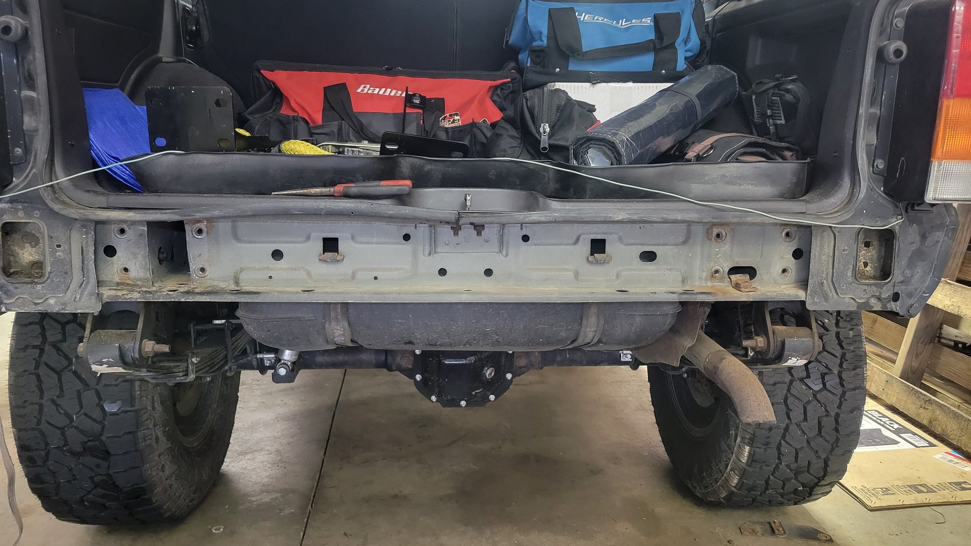 Driver side has been cut out. Still needed to do Passenger side.