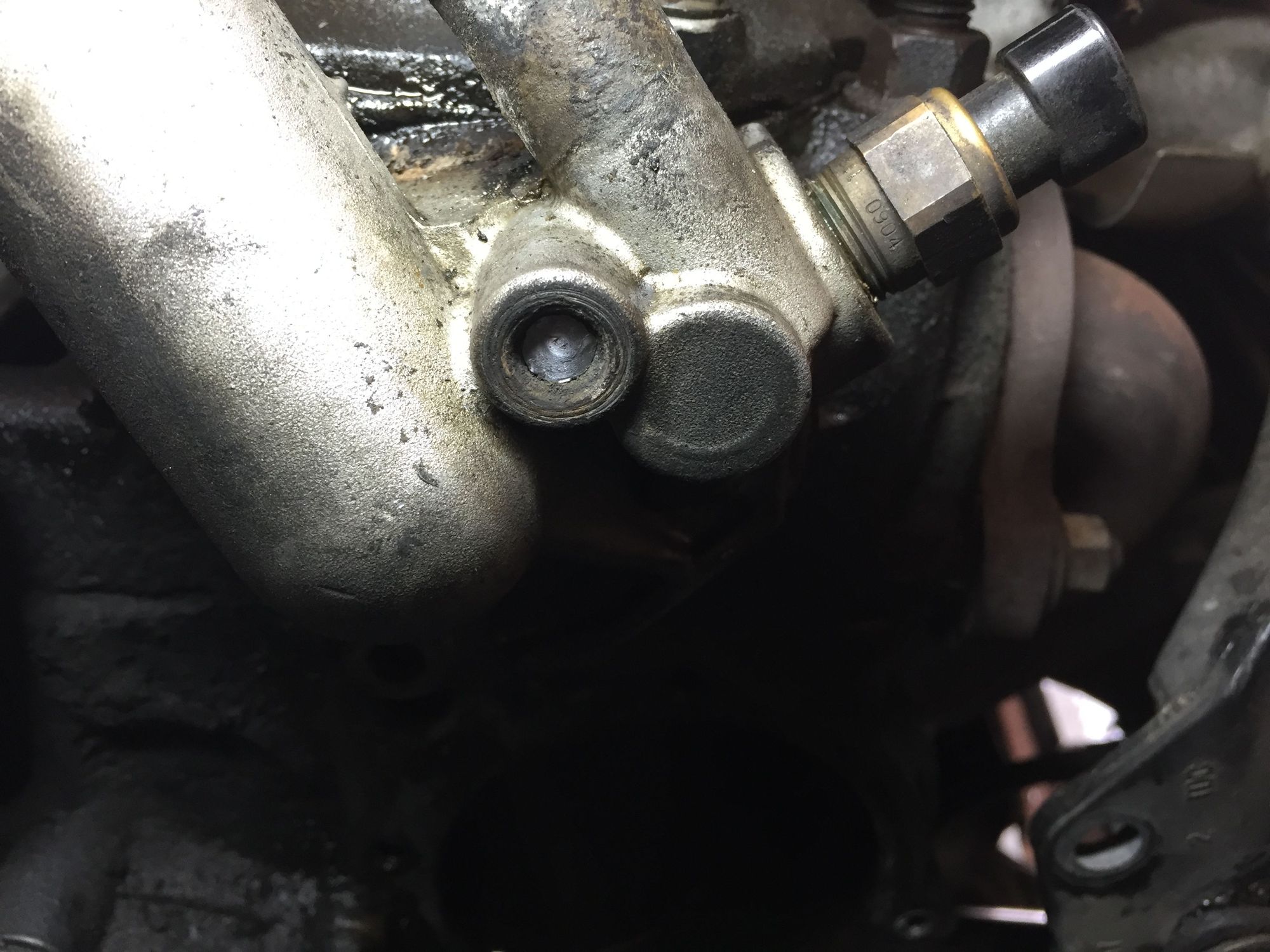 Thermostat housing bolt broke. Jeep Cherokee Forum
