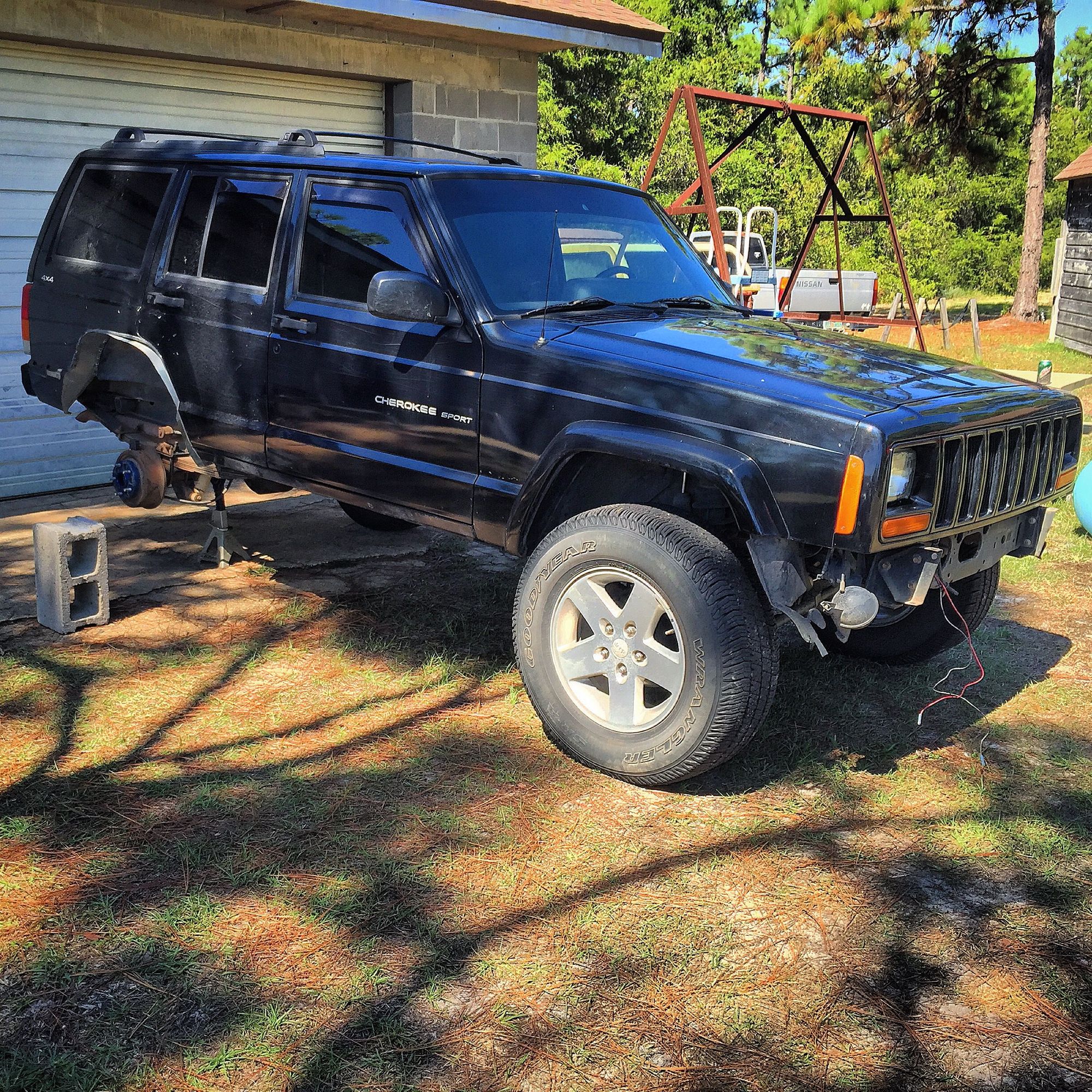 ORFab XJ Bumper W/Hoop Warn Winch Pics Jeep Cherokee Forum