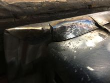 The ends I heated to and worked into shape with a sharp tipped hammer.