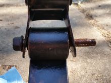 Couple light taps of a hammer got the bolt all the way through