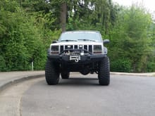 2nd Jeep 2001, 5.5 in Rubicon Express Extreme Duty Long arm, 35 In BFG KM2