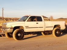 37s look good on the truck. Figured id burn these up on the truck while im gathering wheel fab stuff. I think theyre to big for the jeep i dont want to loose to much of the 4.88 to that much tire. 4.88 33s feels perfect on the trails 35 probly will to