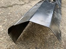 This is a better angle to see how much it needed to move. About 11/2 inches. I bent the lip of the part I cut to give it a bit more rigidity.