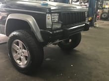 Installed led headlights and trimmed bottom of bumper and flares