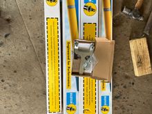 Bit the bullet and got some Bilsteins. A flag nut kit came in handy for the rear shocks. 