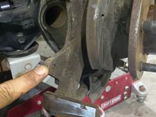 Attempted to file out wear failed