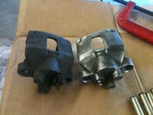 Junkyard ZJ calipers, before cleaned and after (silver).